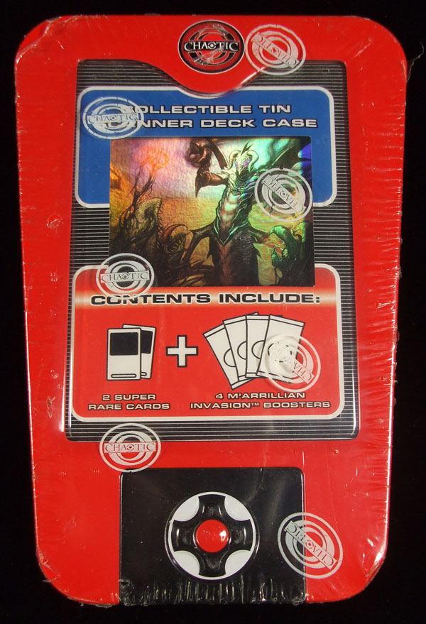 2009 Chaotic Collectible Tin Scanner Deck Case TCG * Red | EBay