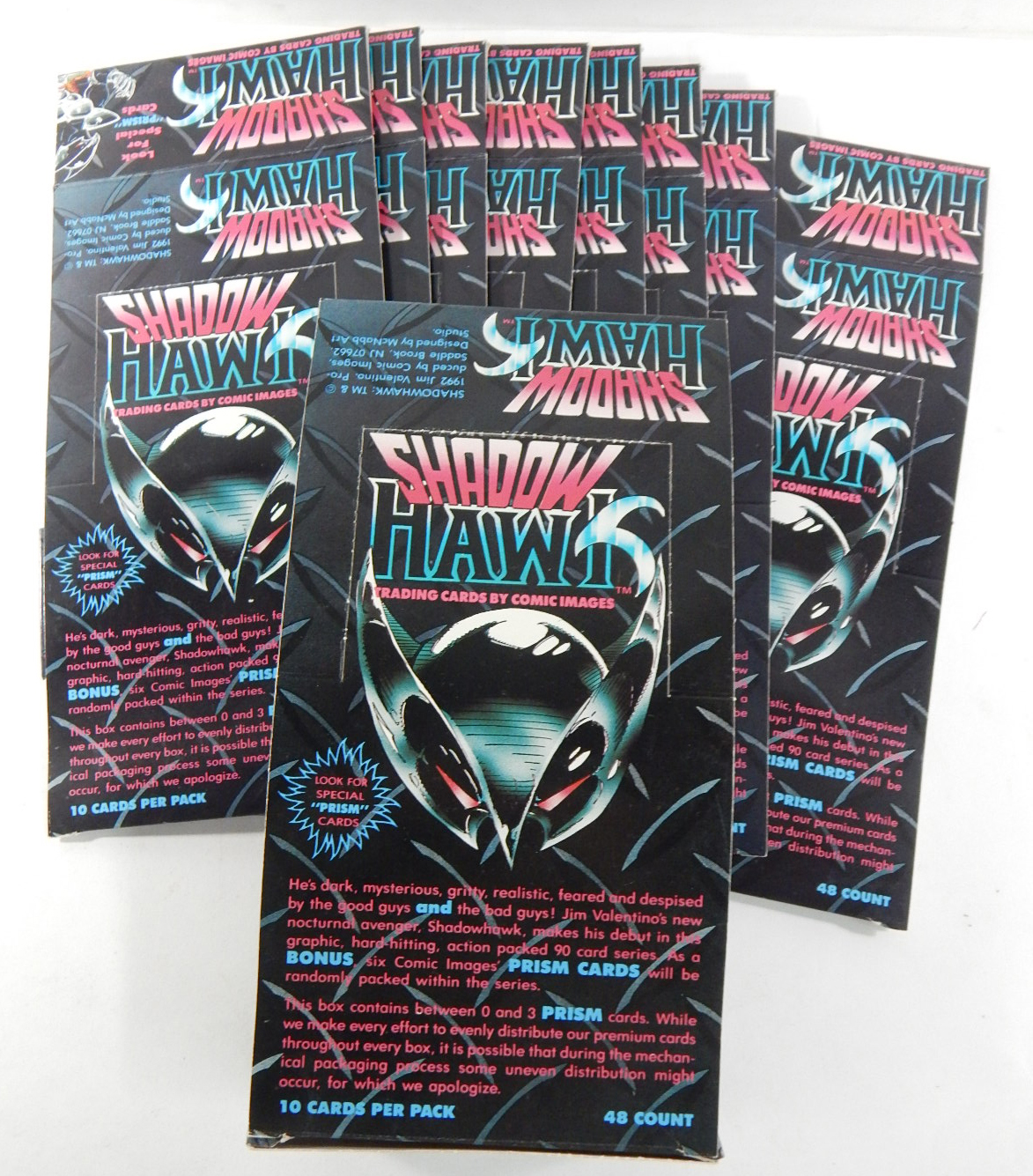 Lot of (9) Comic Images Shadow Hawks Empty Trading Card ...